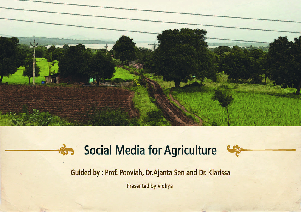 social media in agriculture case study in world