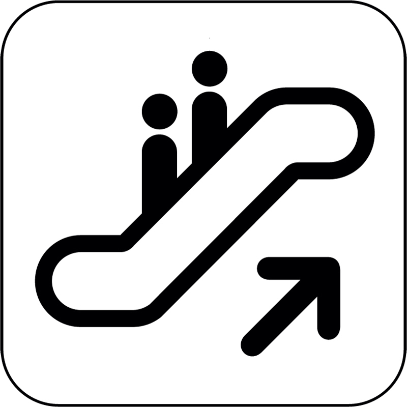 Знаки в метро впр. Обозначение эскалатор. Знак эскалатор вверх. Пиктограмма эскалатор. Таблички на эскалатор.