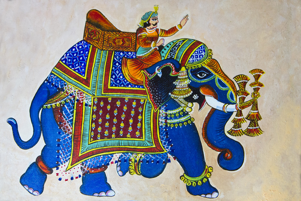 Folk Art Madhubani Painting at Rs 500/piece(s), लोक चित्र in Jaipur
