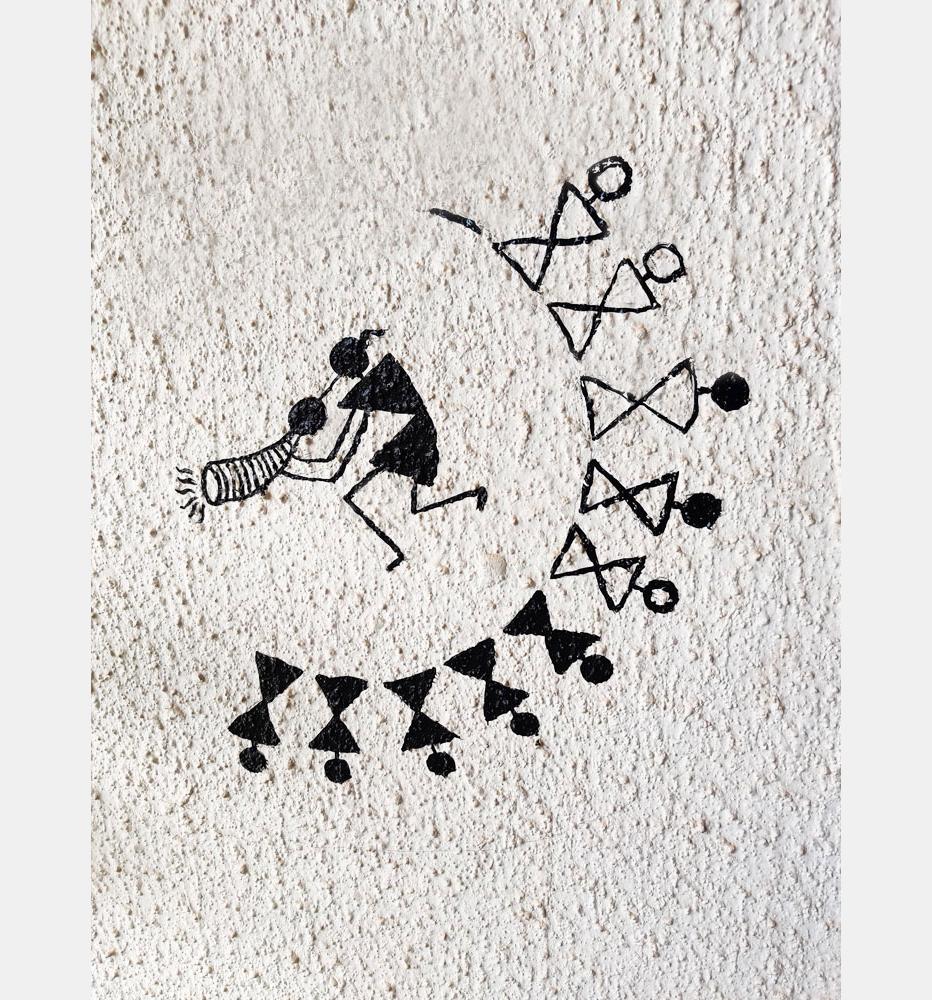 Vibe Changing Quote hand-draw-warli-art-collection-289Chant - POSTERMONK -  3888989