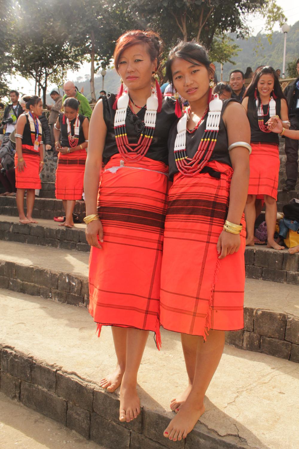 Naga tribesmen in traditional dress, Kisima Nagaland Hornbill Festival,  Kohima, Nagaland, India, Asia Stock Photo - Alamy