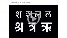 Designing Stencil Font in Devanagari Script