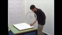 Body Posture for drawing Vertical Lines