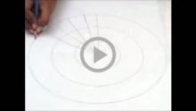 Hand movement for drawing Radial Lines on a Circular Grid